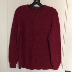 Garnet J. Crew high-low waffle sweater